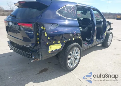 2022 Toyota Highlander Hybrid Limited z USA, uszkodzony, nr VIN 5TDXBRCH4NS558128